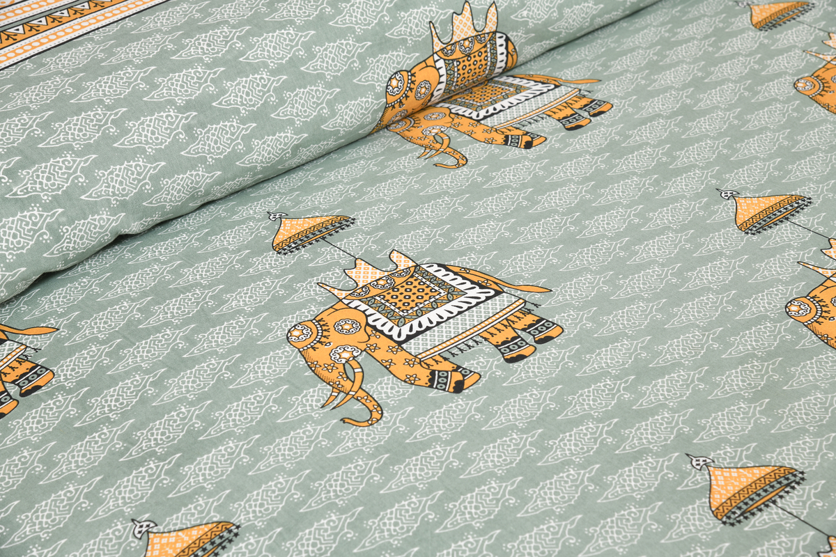 King Size Bedsheet. 90x108 inch approx. 1 Bedsheet 2 Pillow Covers.