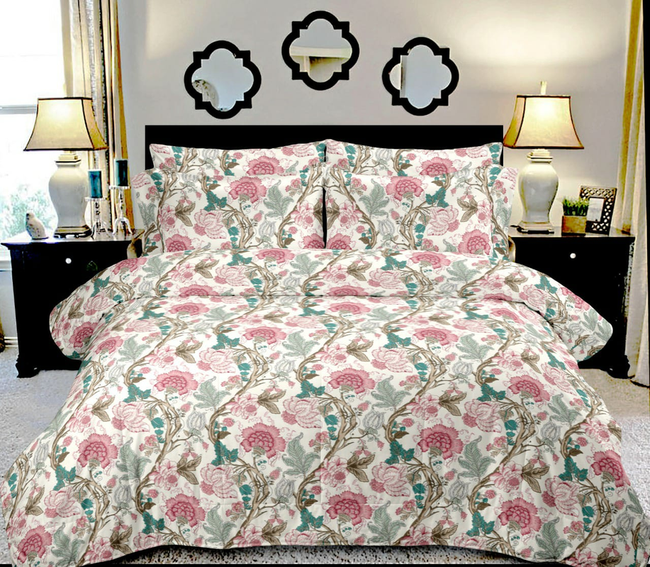Bedsheets King Size with Pillow Covers (Roma 004