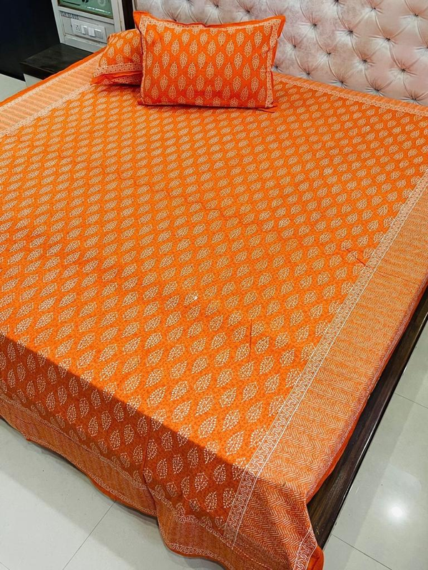 Bedsheets King Size with Pillow Covers (Daabu 001