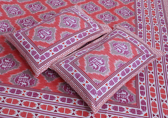 Bedsheets King Size with Pillow Covers (Princess 027